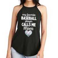 My Favorite Baseball Player Calls Me Mom Women's Perfect Tri Rocker Tank