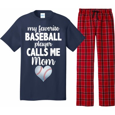 My Favorite Baseball Player Calls Me Mom Pajama Set