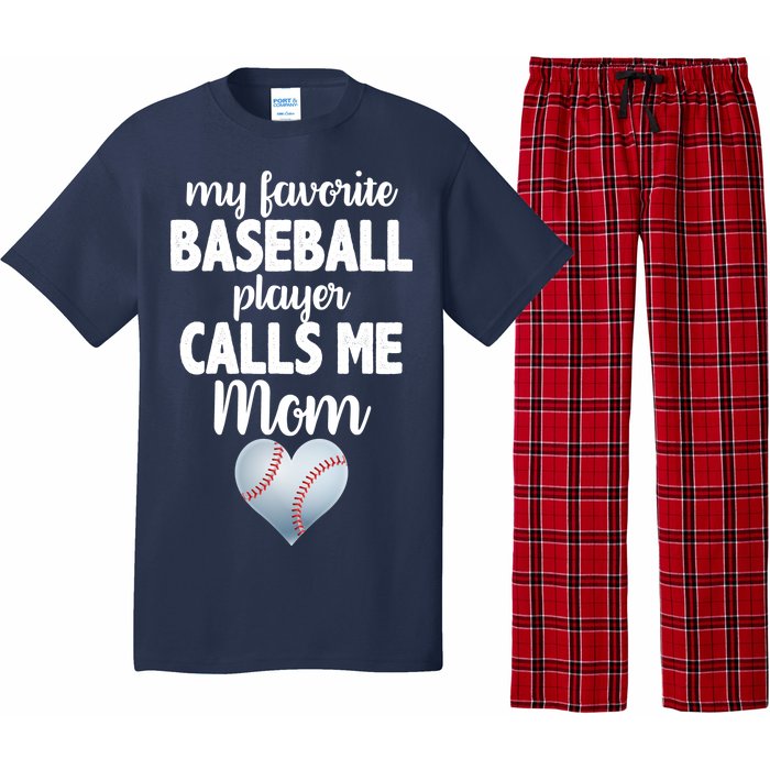 My Favorite Baseball Player Calls Me Mom Pajama Set