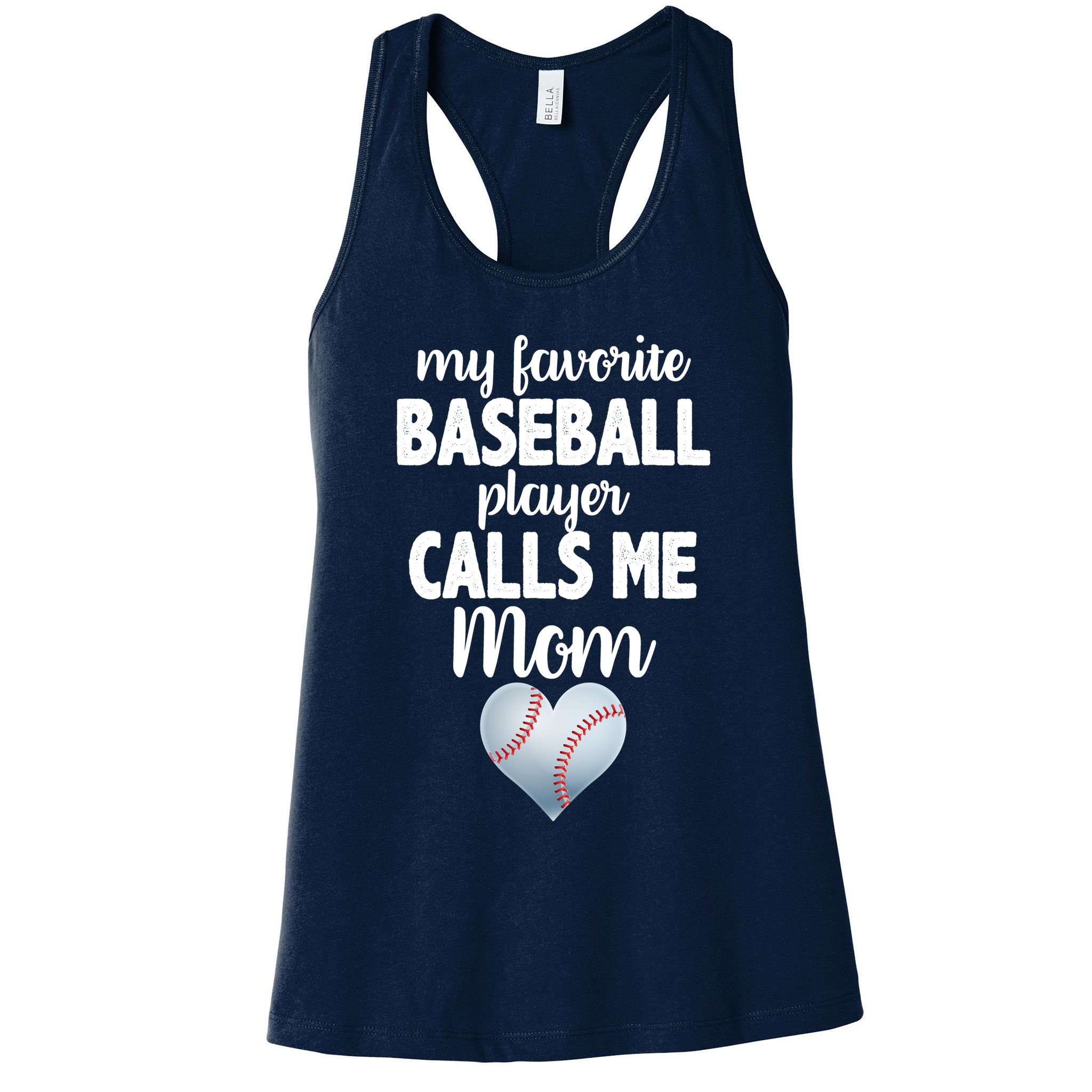 My Favorite Baseball Player Calls Me Mom Womens Tank Top