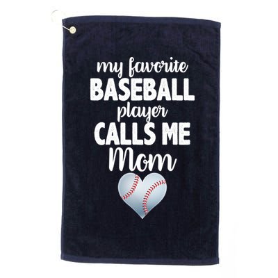 My Favorite Baseball Player Calls Me Mom Golf Towel