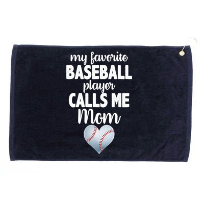 My Favorite Baseball Player Calls Me Mom Grommeted Golf Towel