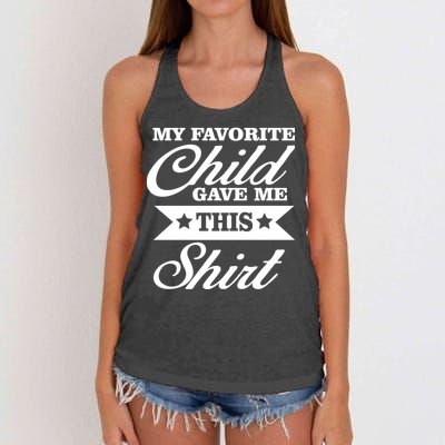 My Favorite Child Gave Me This Women's Knotted Racerback Tank