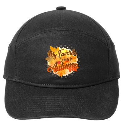 My Favorite Color Is Autumn 7-Panel Snapback Hat