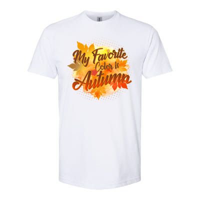 My Favorite Color Is Autumn Softstyle® CVC T-Shirt