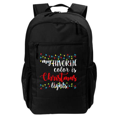 My Favorite Color Is Christmas Lights Backpack
