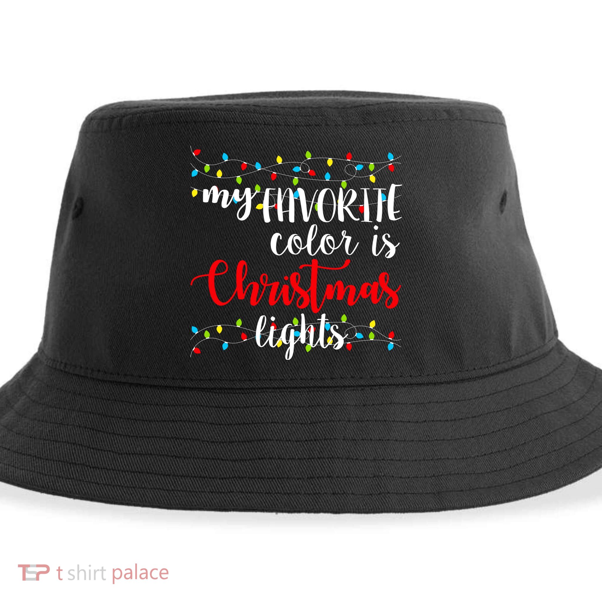 My Favorite Color Is Christmas Lights Sustainable Bucket Hat