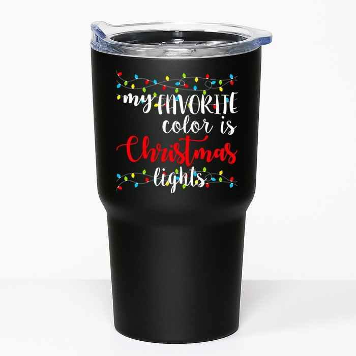 My Favorite Color Is Christmas Lights Tumbler