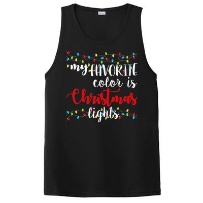 My Favorite Color Is Christmas Lights PosiCharge Competitor Tank