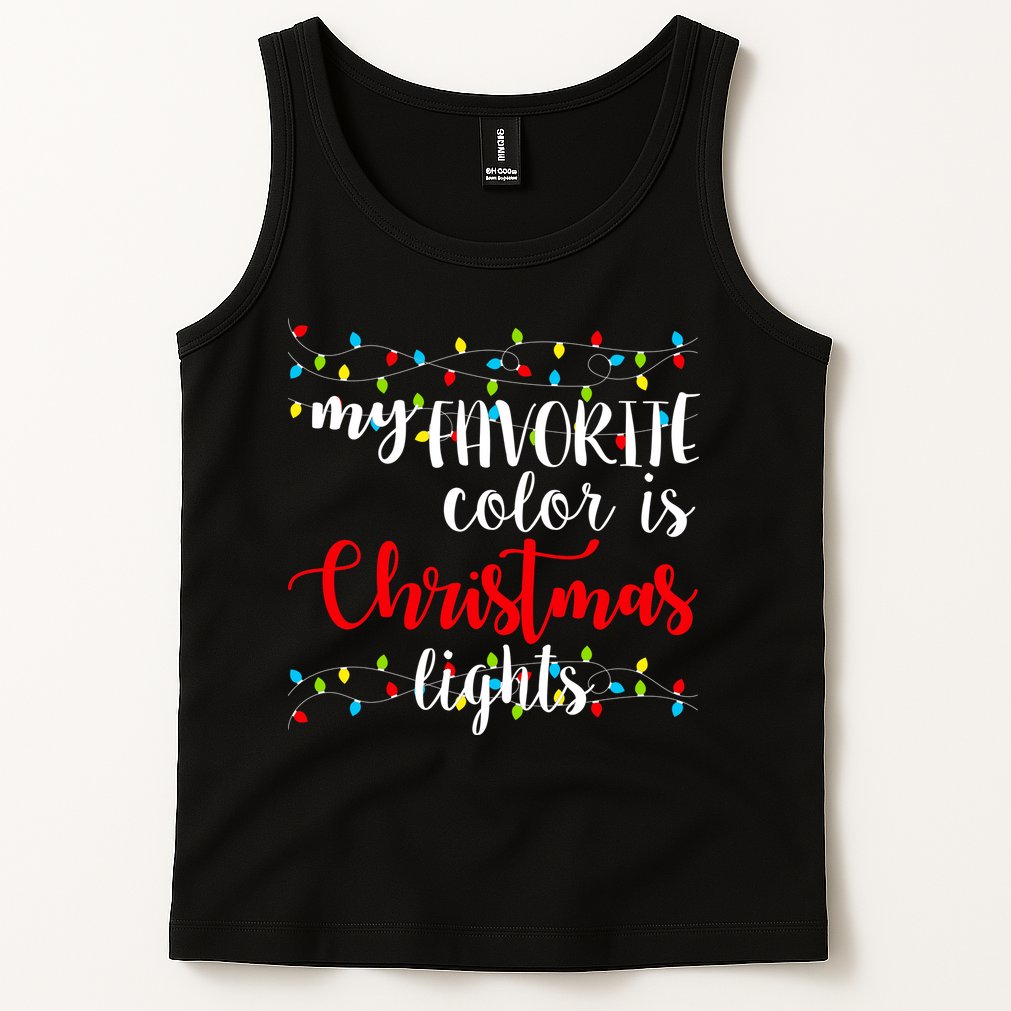 My Favorite Color Is Christmas Lights Tank Top