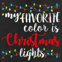 My Favorite Color Is Christmas Lights Golf Towel