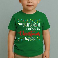 My Favorite Color Is Christmas Lights Toddler T-Shirt