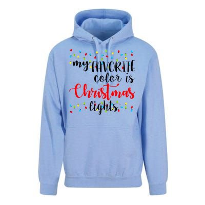 My Favorite Color Is Christmas Lights Unisex Surf Hoodie