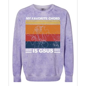 My Favorite Cord Is Gsus Colorblast Crewneck Sweatshirt