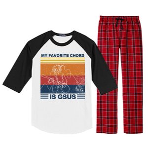 My Favorite Cord Is Gsus Raglan Sleeve Pajama Set