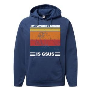 My Favorite Cord Is Gsus Performance Fleece Hoodie