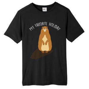 My Favorite Holiday Groundhog Day Tall Fusion ChromaSoft Performance T-Shirt