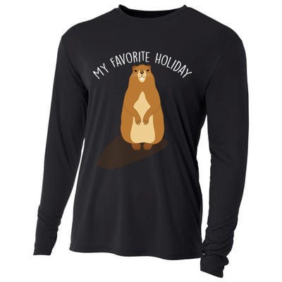 My Favorite Holiday Groundhog Day Cooling Performance Long Sleeve Crew