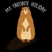 My Favorite Holiday Groundhog Day Youth Performance Sprint T-Shirt