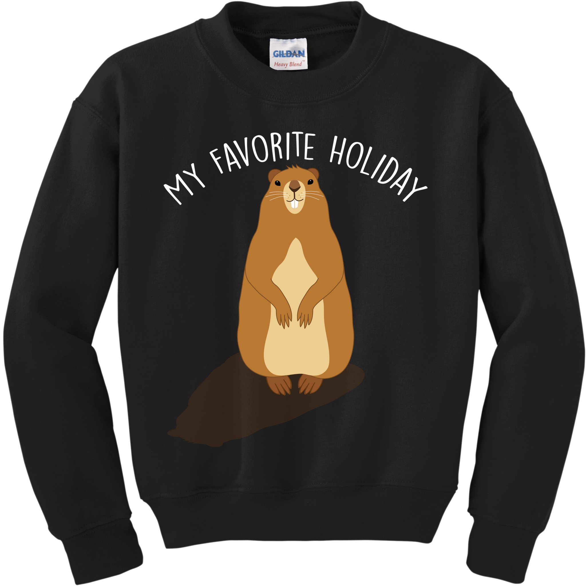 My Favorite Holiday Groundhog Day Kids Sweatshirt