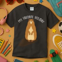 My Favorite Holiday Groundhog Day Kids T-Shirt