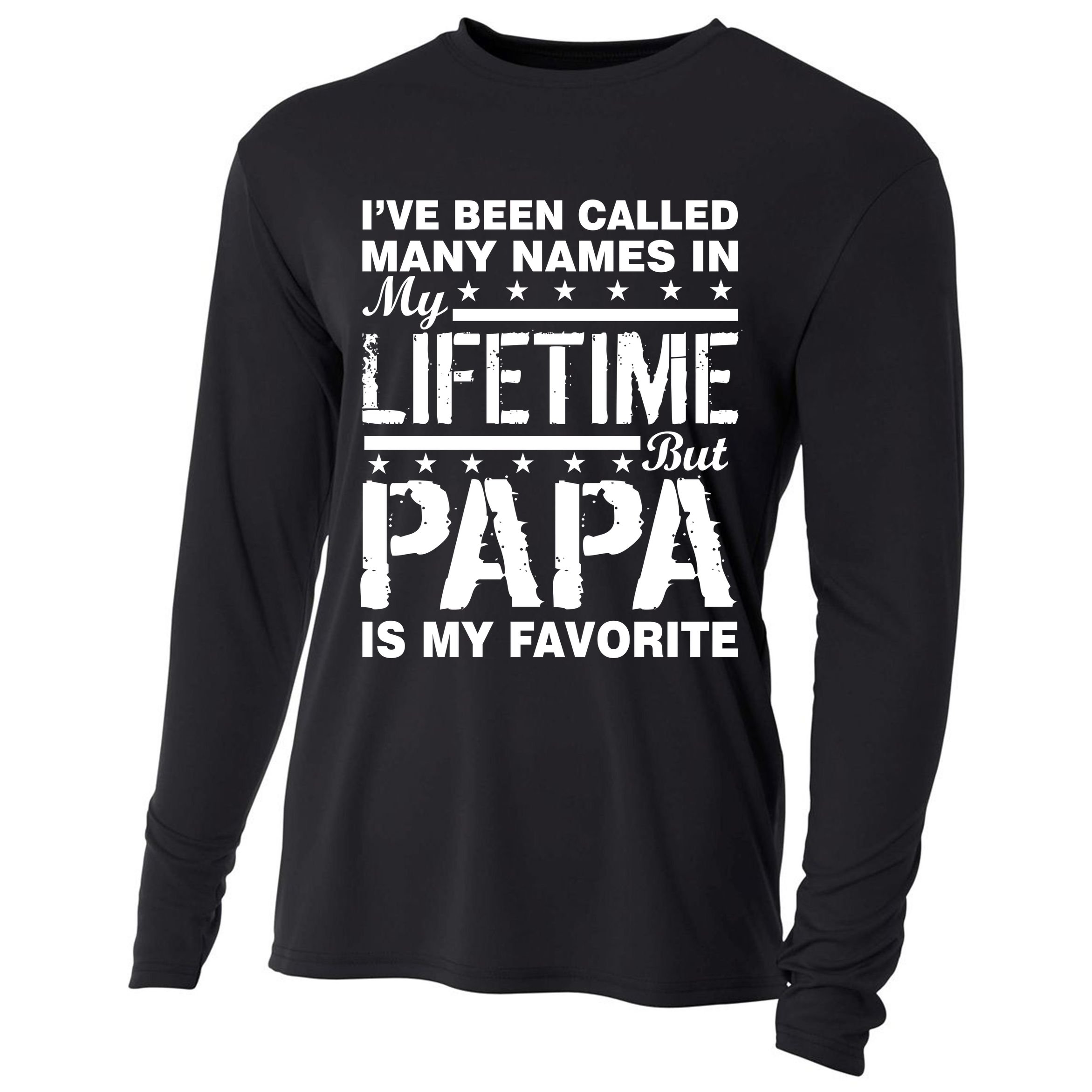 My Favorite Name Is Papa Cooling Performance Long Sleeve Crew