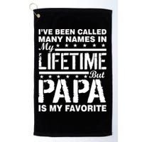 My Favorite Name Is Papa Golf Towel