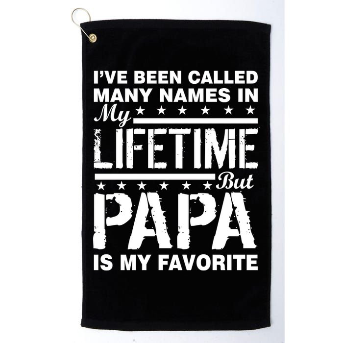 My Favorite Name Is Papa Golf Towel