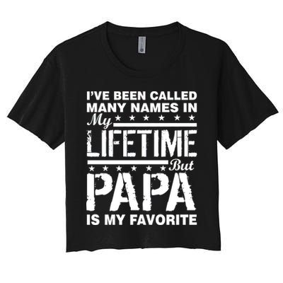 My Favorite Name Is Papa Crop Top