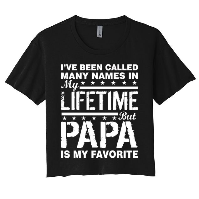My Favorite Name Is Papa Crop Top