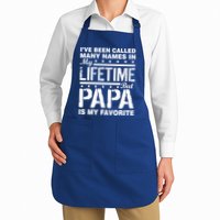 My Favorite Name Is Papa Full-Length Apron With Pockets