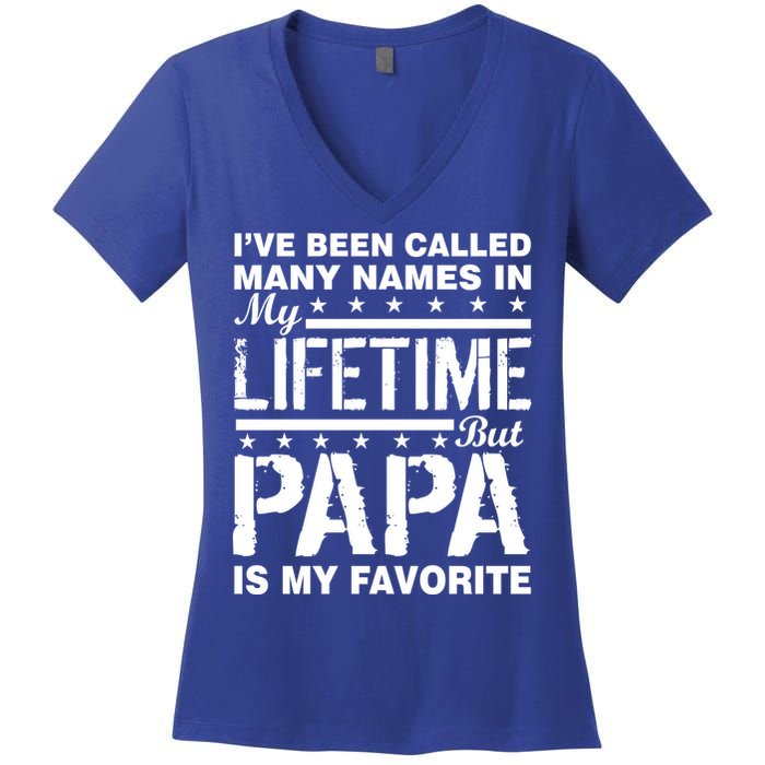 My Favorite Name Is Papa Women's V-Neck T-Shirt