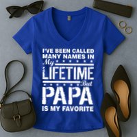 My Favorite Name Is Papa Women's V-Neck T-Shirt