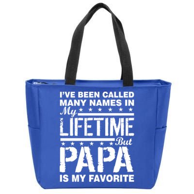 My Favorite Name Is Papa Zip Tote Bag