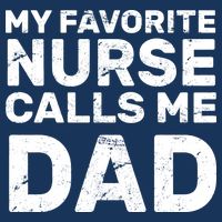 My Favorite Nurse Call Me Dad 7 Panel Mesh Trucker Snapback Hat