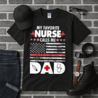 My Favorite Nurse Calls Me Dad Support Frontline Tall T-Shirt