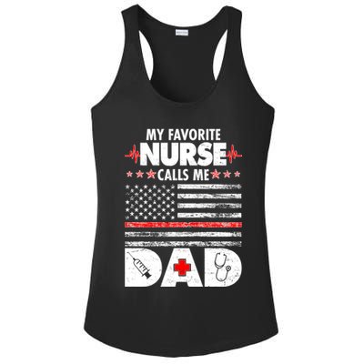 My Favorite Nurse Calls Me Dad Support Frontline Ladies PosiCharge Competitor Racerback Tank
