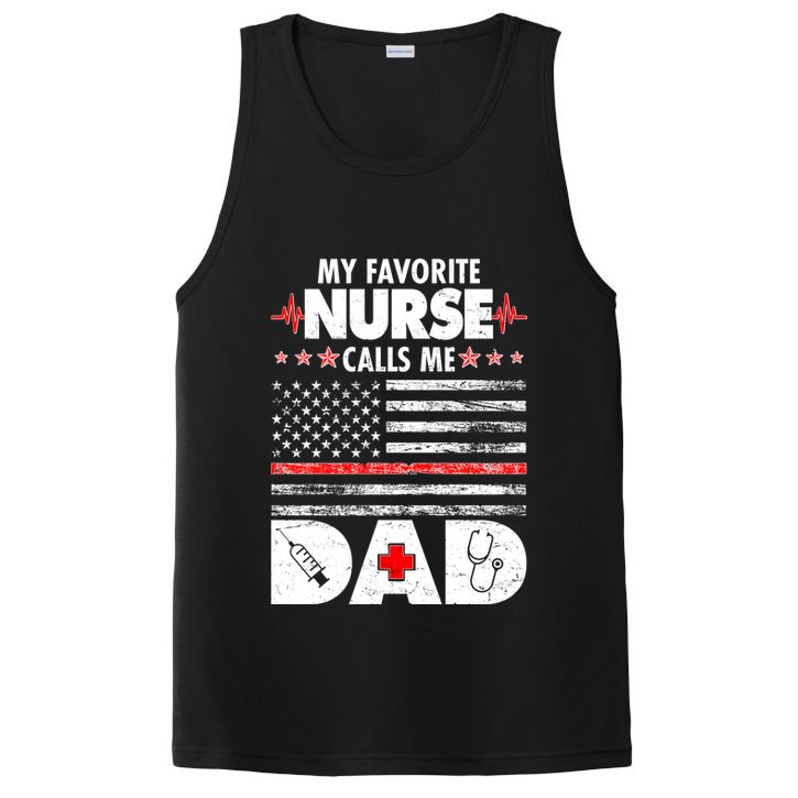 My Favorite Nurse Calls Me Dad Support Frontline PosiCharge Competitor Tank