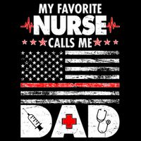 My Favorite Nurse Calls Me Dad Support Frontline Wool Snapback Cap