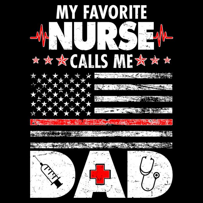 My Favorite Nurse Calls Me Dad Support Frontline Wool Snapback Cap