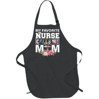 My Favorite Nurse Calls Me Mom Full-Length Apron With Pockets