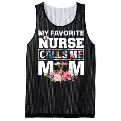 My Favorite Nurse Calls Me Mom Mesh Reversible Basketball Jersey Tank