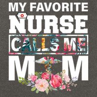 My Favorite Nurse Calls Me Mom Cotton Canvas Backpack