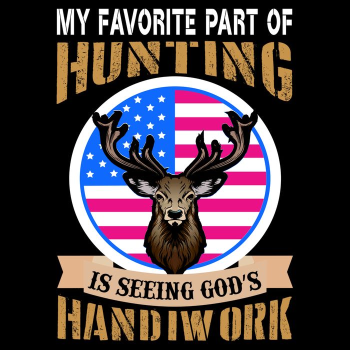 My Favorite Part of Hunting is Seeing God's Handiwork 7-Panel Snapback Hat