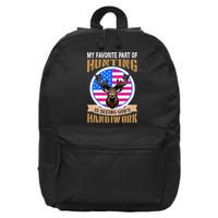 My Favorite Part of Hunting is Seeing God's Handiwork 16 in Basic Backpack