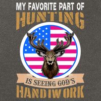My Favorite Part of Hunting is Seeing God's Handiwork Cotton Canvas Backpack