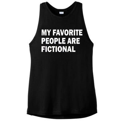 My Favorite People Are Fictional Ladies PosiCharge Tri-Blend Wicking Tank