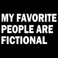 My Favorite People Are Fictional Cropped Pullover Crew
