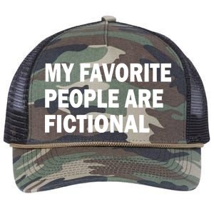 My Favorite People Are Fictional Retro Rope Trucker Hat Cap