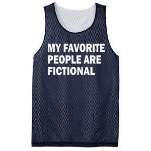 My Favorite People Are Fictional Mesh Reversible Basketball Jersey Tank